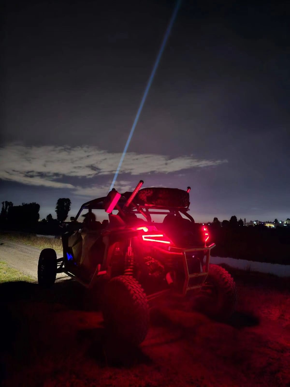 Explore Night Driving with High-Brightness Off-Road Whip Lights