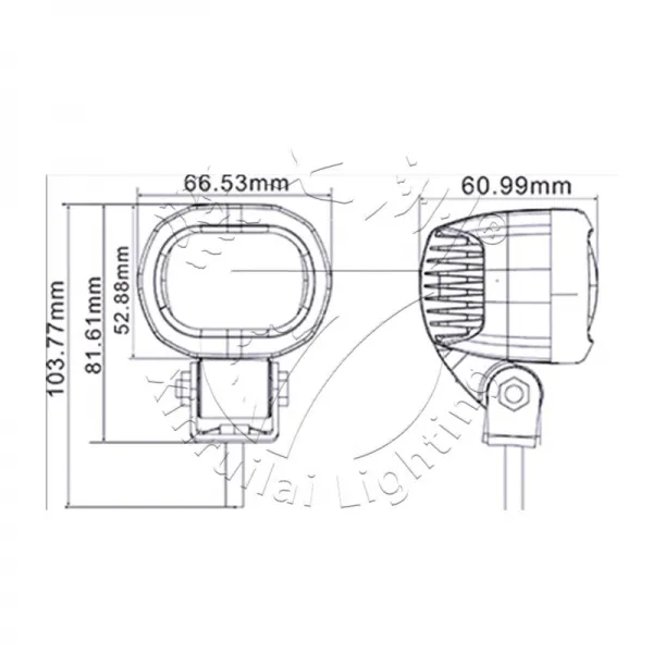 Forklift zone warning lights