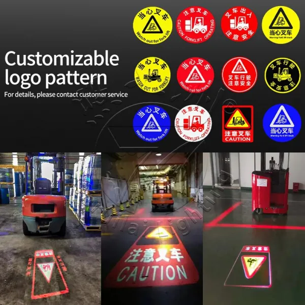 Forklift projection  warning light