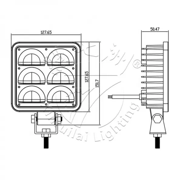 forklift warning arch light