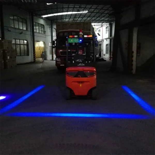 Forklift zone warning lights